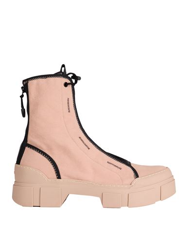 Vic Matie Vic Matiē Woman Ankle Boots Blush Size 11 Textile Fibers, Soft Leather In Pink