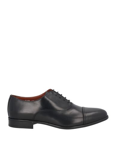 Doucal's Man Lace-up Shoes Black Size 7 Calfskin