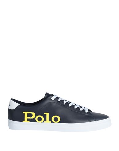 Polo Ralph Lauren Man Sneakers Navy Blue Size 13 Soft Leather