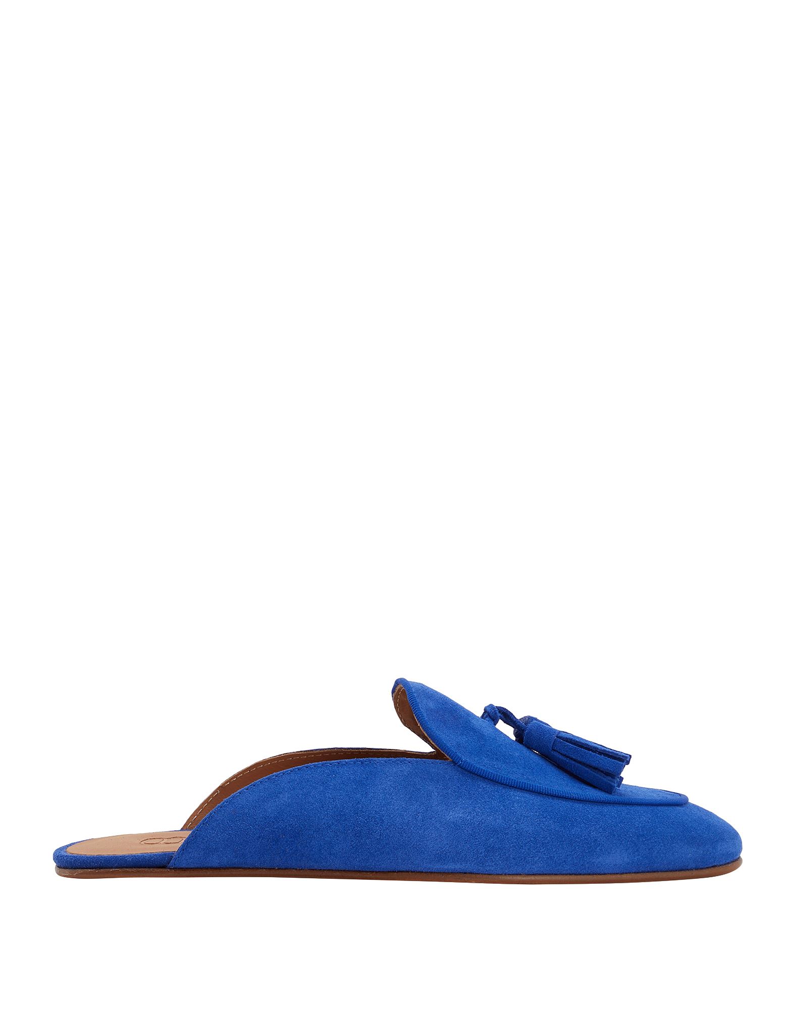 8 By Yoox Suede Leather Tassel Mules Man Mules & Clogs Bright Blue Size 8 Calfskin