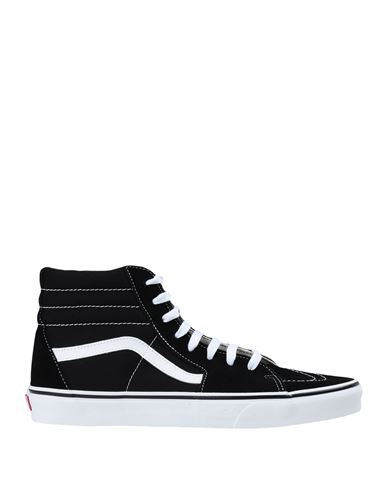 Vans Ua Sk8-hi Man Sneakers Black Size 9 Soft Leather, Textile Fibers