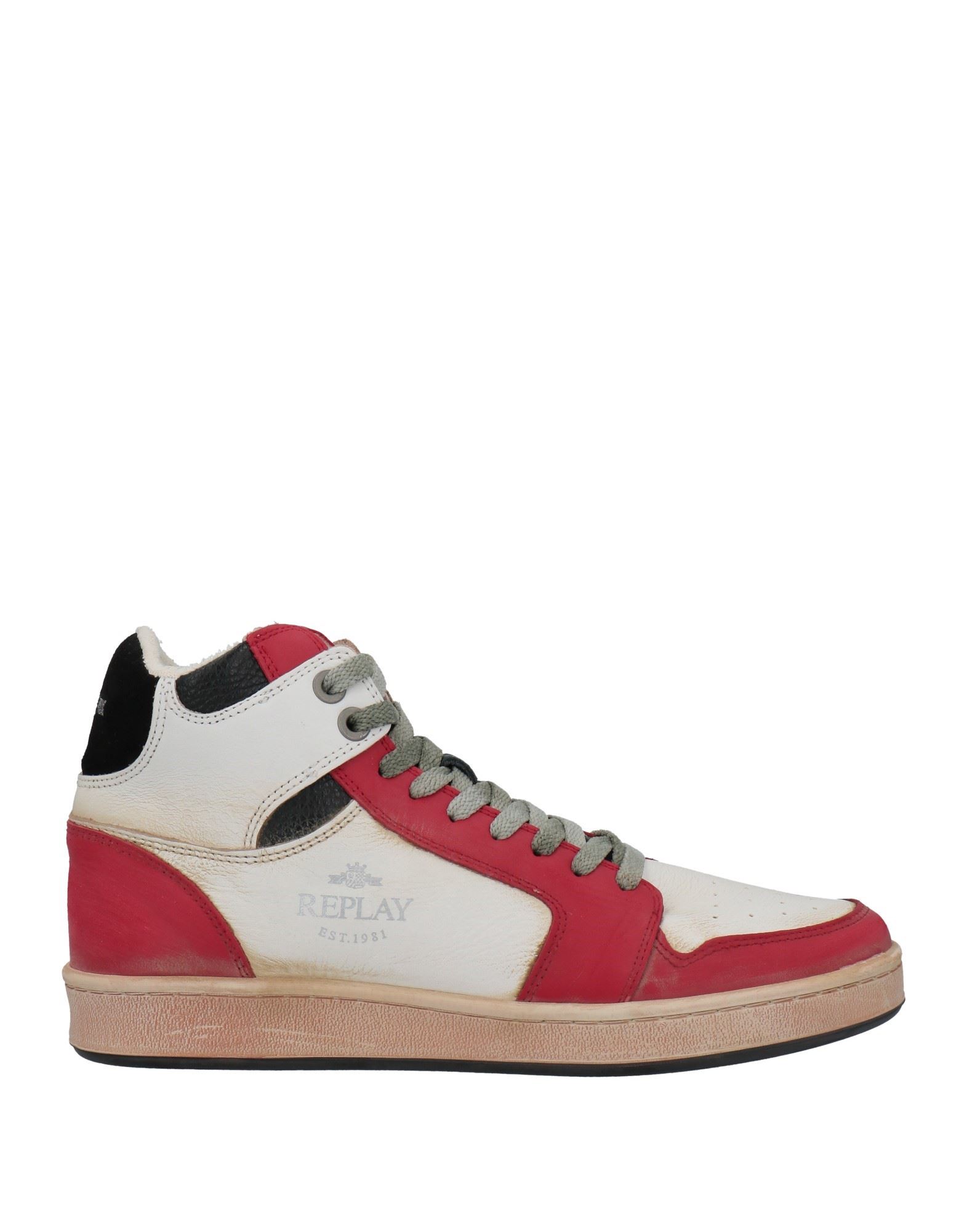  Replay Men's Sneaker, White Red 079, 11
