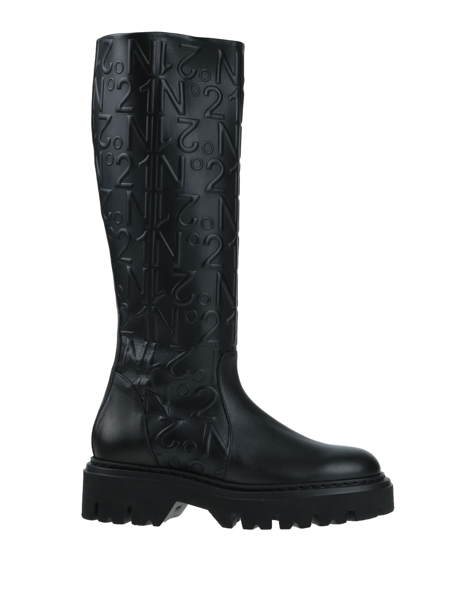 Ndegree21 Knee Boots In Black