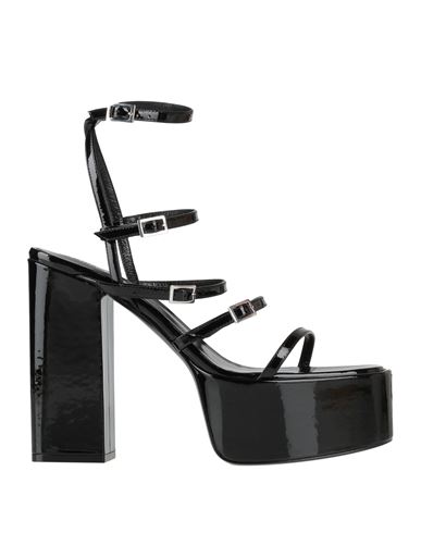 Paris Texas Woman Sandals Black Size 10 Soft Leather