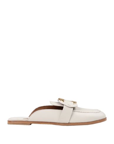 See By Chloé Woman Mules & Clogs Ivory Size 8 Calfskin In White