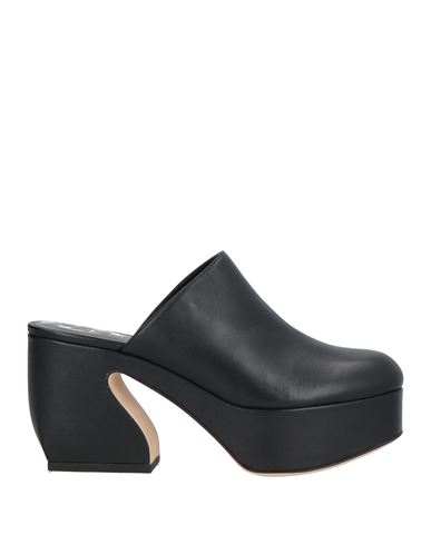 Si Rossi By Sergio Rossi Woman Mules & Clogs Black Size 7 Soft Leather In Black