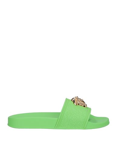Versace Woman Sandals Light Green Size 10 Plastic