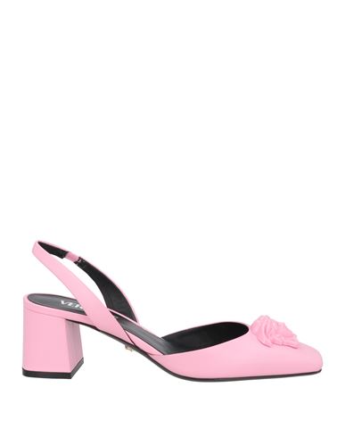 Versace Woman Pumps Pink Size 11 Soft Leather