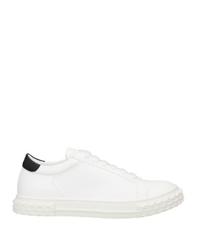 Giuseppe Zanotti Man Sneakers White Size 12 Soft Leather