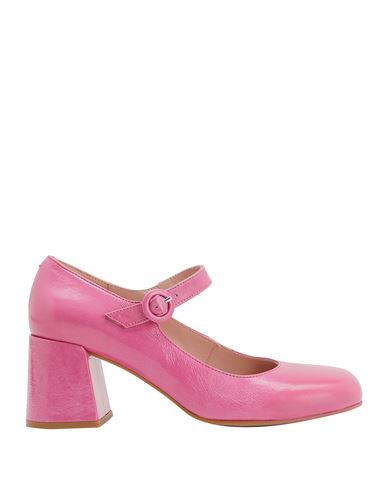 8 By Yoox Patent Leather Mary Jane Pumps Woman Pumps Pink Size 11 Calfskin