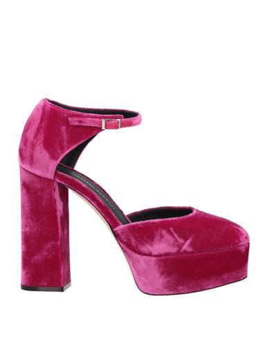 Giuseppe Zanotti Woman Pumps Fuchsia Size 8 Textile Fibers, Soft Leather In Pink