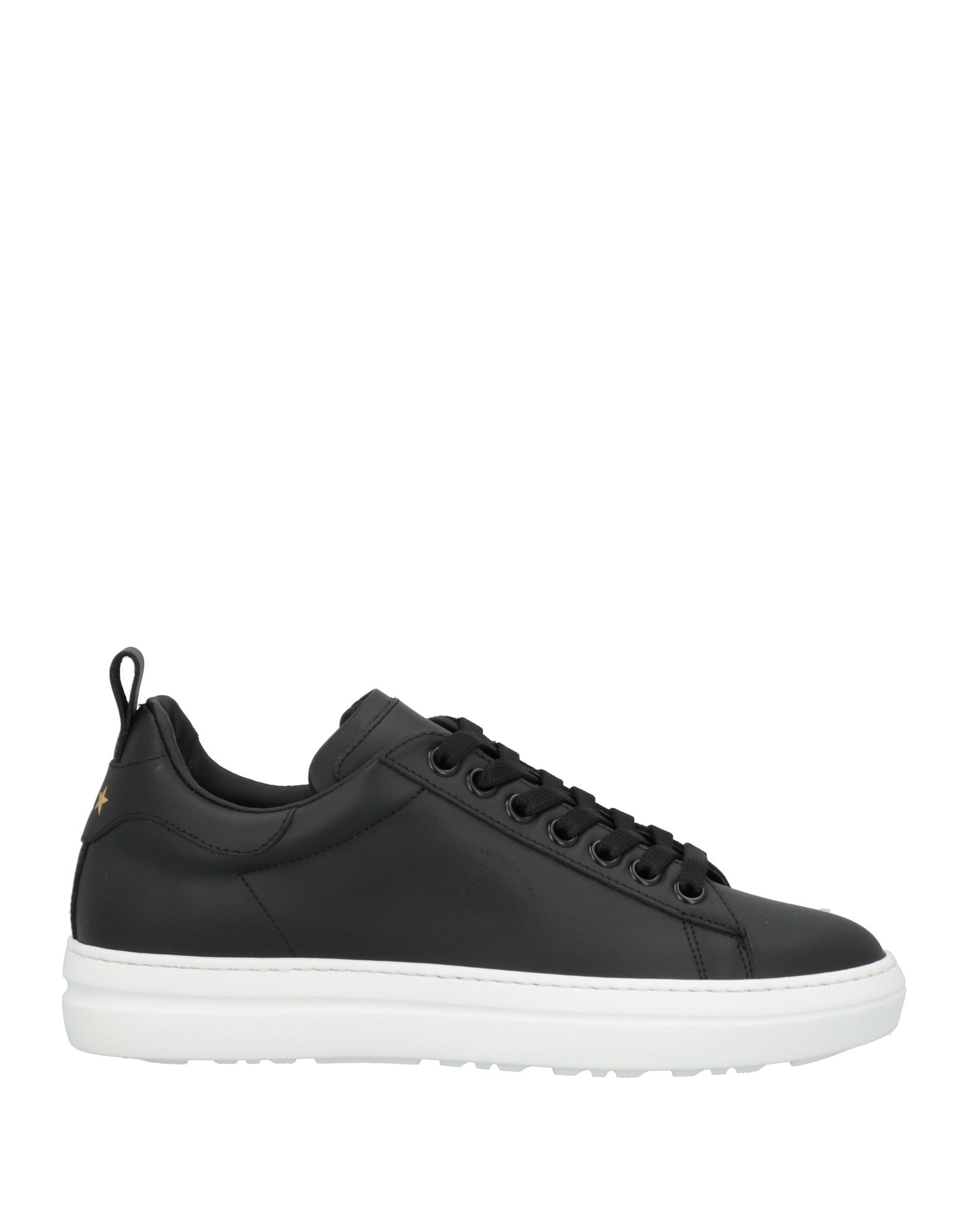 Pantofola D'oro Man Sneakers Black Size 6 Calfskin