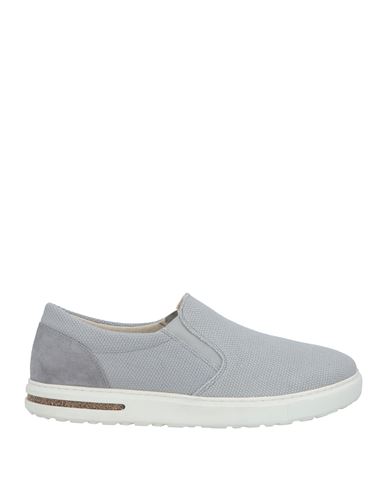 Birkenstock Man Sneakers Dove Grey Size 13 Soft Leather, Textile Fibers