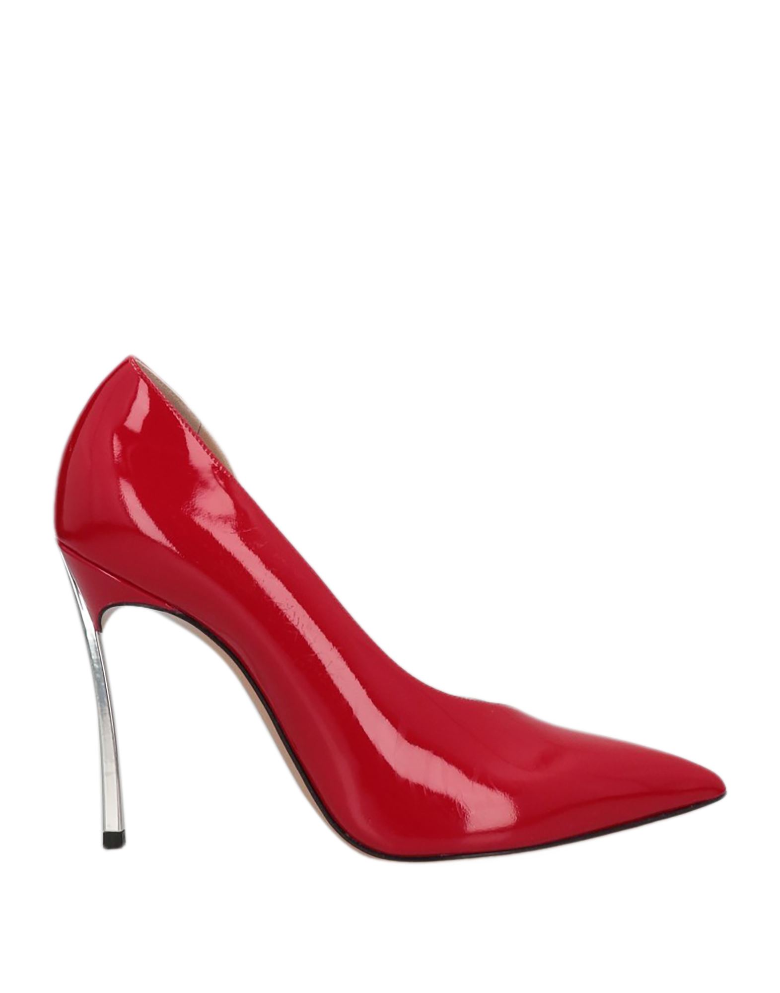 Shop Casadei Woman Pumps Red Size 5 Soft Leather