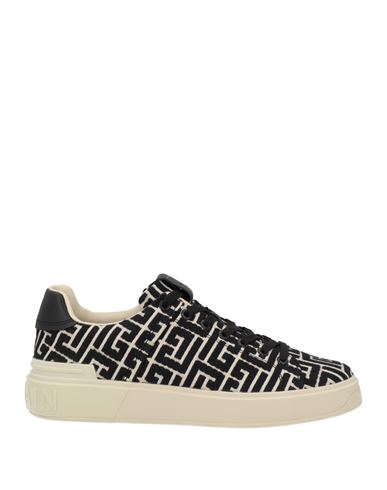 Balmain B Court Monogram Jacquard Low-top Sneaker In White