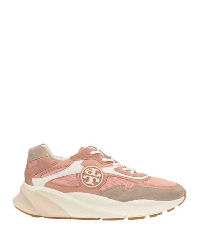 Tory Burch Woman Sneakers Blush Size 11 Soft Leather, Textile Fibers In Pink