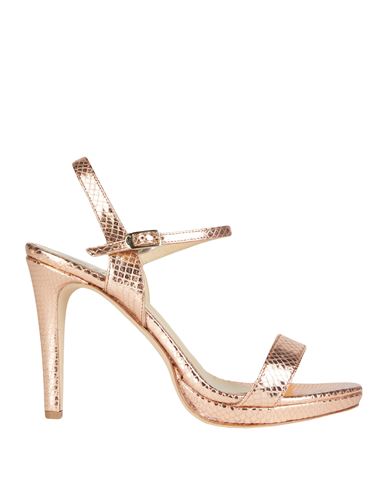 L'arianna Woman Sandals Rose Gold Size 8 Soft Leather