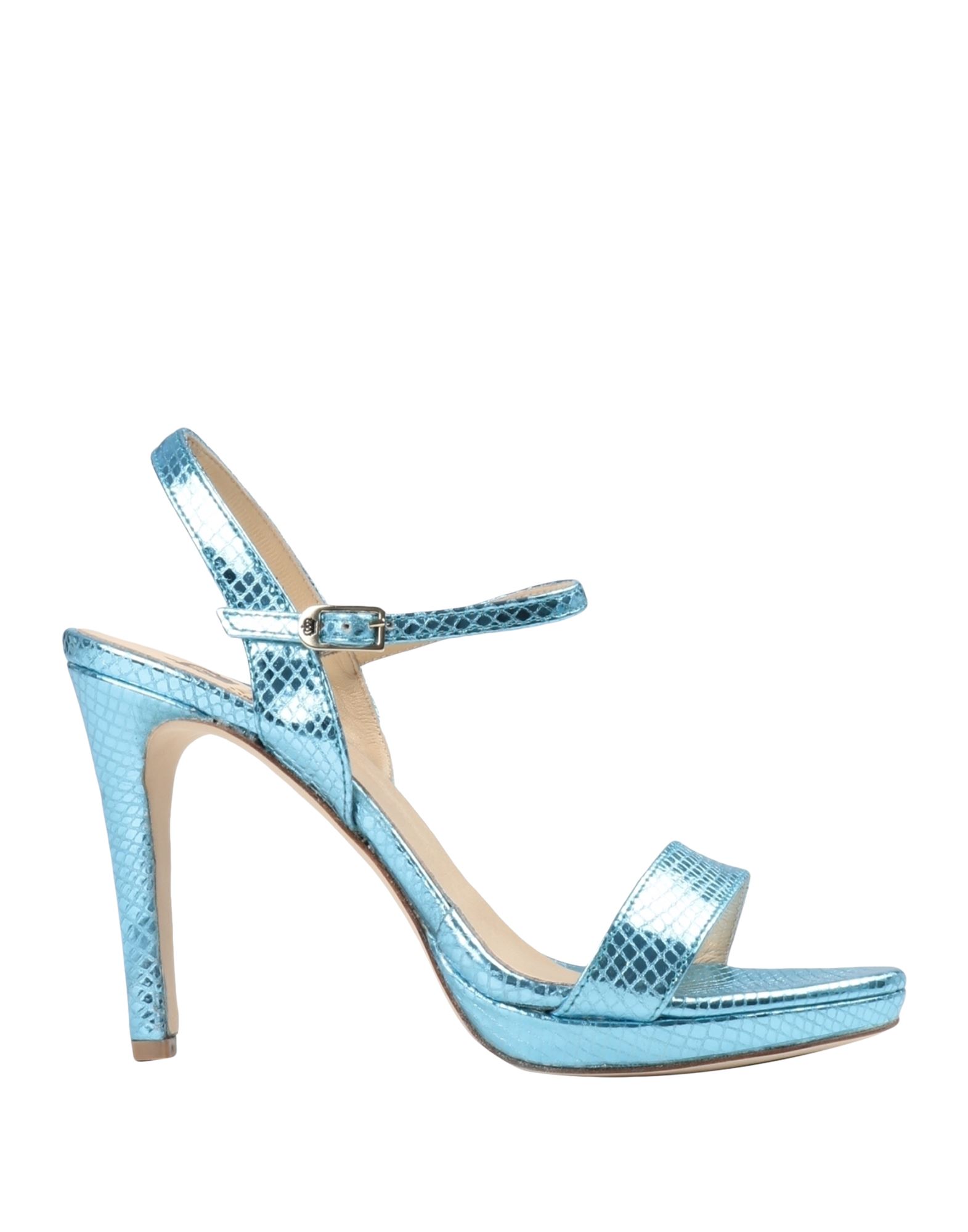 L'arianna Woman Sandals Sky Blue Size 8 Soft Leather
