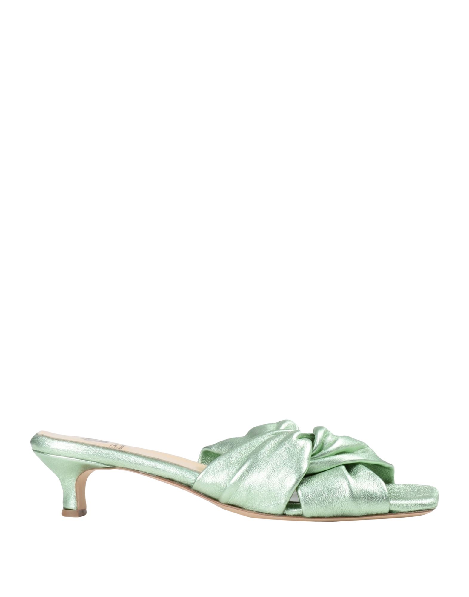 L'arianna Woman Sandals Light Green Size 7 Soft Leather