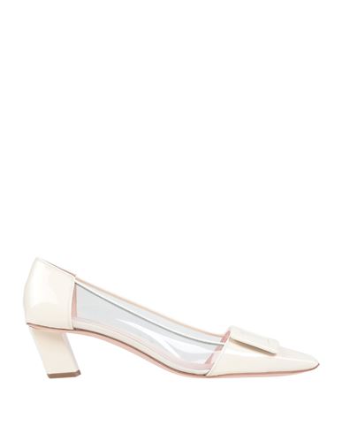 Roger Vivier Woman Pumps White Size 10 Soft Leather In White