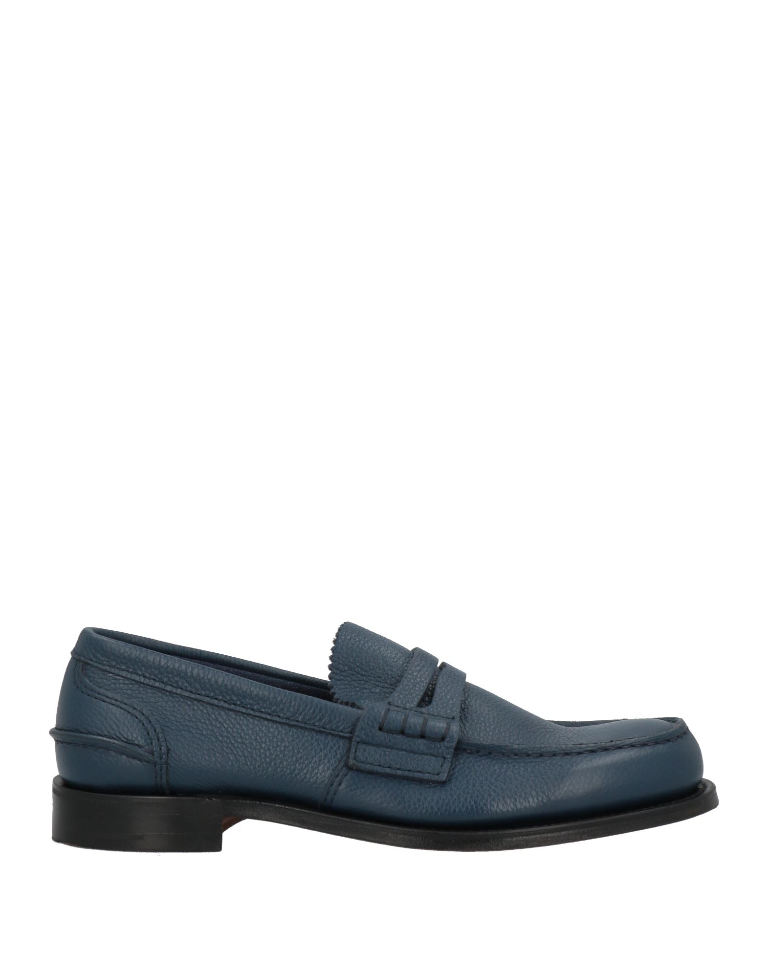CHURCH'S CHURCH'S MAN LOAFERS NAVY BLUE SIZE 10.5 SOFT LEATHER