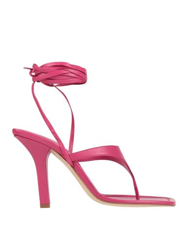 Paris Texas Woman Thong Sandal Fuchsia Size 8 Soft Leather In Pink