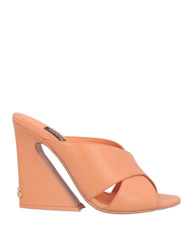 Dolce & Gabbana Woman Sandals Salmon Pink Size 5.5 Calfskin