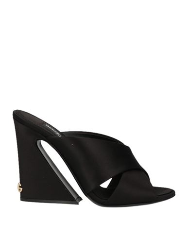 Dolce & Gabbana Woman Sandals Black Size 8.5 Calfskin