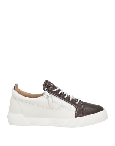 Giuseppe Zanotti Man Sneakers Lead Size 7 Soft Leather In Brown