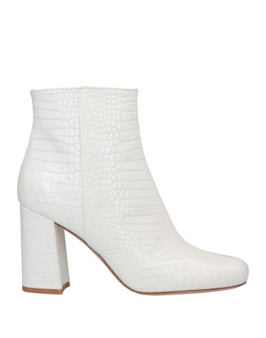 Twinset Woman Ankle Boots White Size 7 Soft Leather