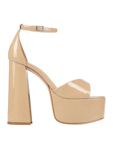 SCHUTZ SCHUTZ WOMAN SANDALS BEIGE SIZE 6 SOFT LEATHER 