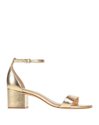 Schutz Woman Sandals Gold Size 5.5 Soft Leather