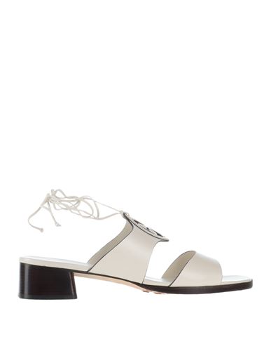 Tory Burch Woman Sandals White Size 11 Calfskin