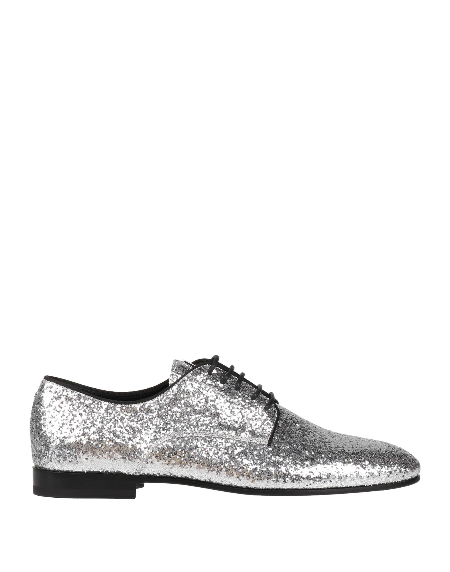 Giuseppe Zanotti Lace-up Shoes In Silver