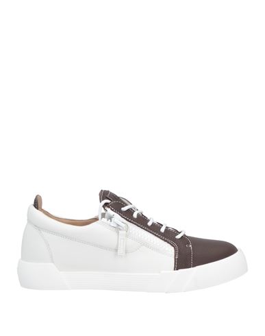 Giuseppe Zanotti Man Sneakers White Size 6 Soft Leather