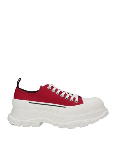 Alexander Mcqueen Man Sneakers Red Size 7 Textile Fibers