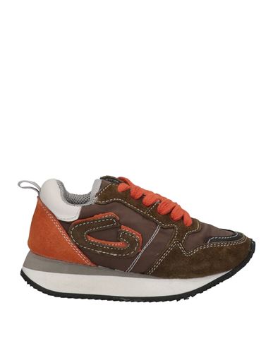 Alberto Guardiani Babies'  Toddler Boy Sneakers Military Green Size 10c Soft Leather, Textile Fibers