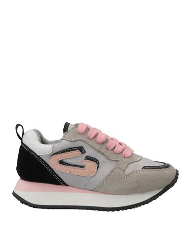 Alberto Guardiani Babies'  Toddler Girl Sneakers Light Grey Size 9.5c Soft Leather, Textile Fibers