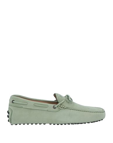 Tod's Man Loafers Sage Green Size 8 Leather