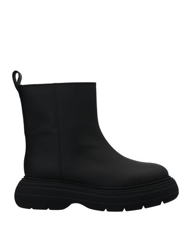 Gia Borghini Rubber Ankle Boots In Black