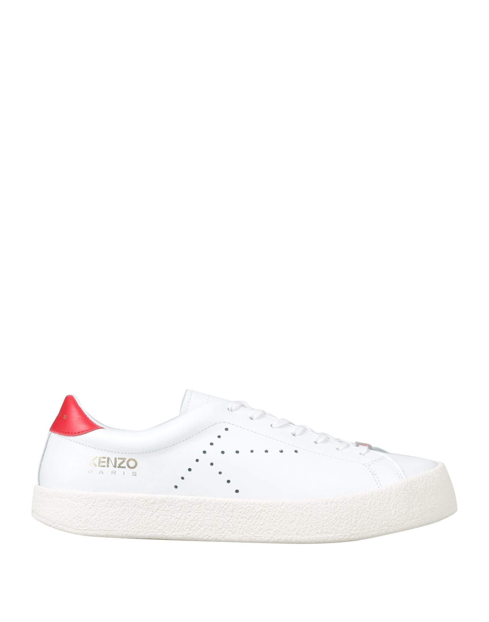 Shop Kenzo Woman Sneakers White Size 8 Soft Leather