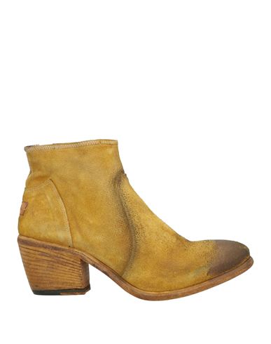 Le Ruemarcel Woman Ankle Boots Mustard Size 8 Soft Leather In Yellow