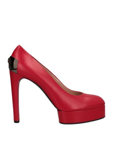 Casadei Woman Pumps Red Size 10.5 Soft Leather