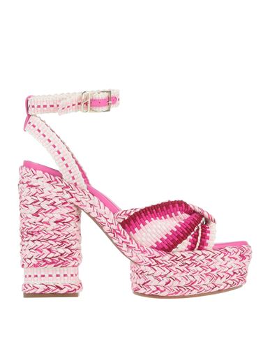 Antolina Paris Woman Sandals Pink Size 6 Textile Fibers