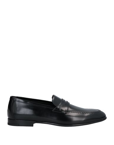 Doucal's Man Loafers Black Size 6.5 Soft Leather