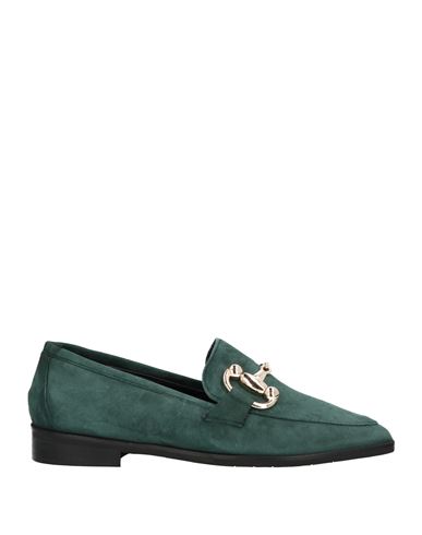 Divine Follie Woman Loafers Dark Green Size 9 Goat Skin