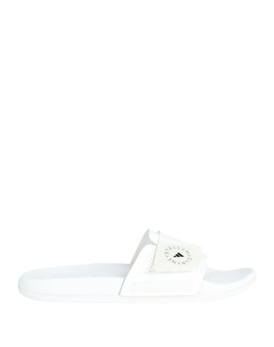 Adidas By Stella Mccartney Slides Woman Sandals White Size 8 Textile Fibe