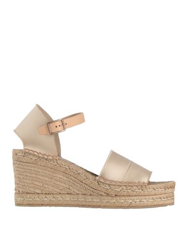 Pedro Garcia Pedro García Woman Espadrilles Beige Size 8 Viscose, Leather In Beige