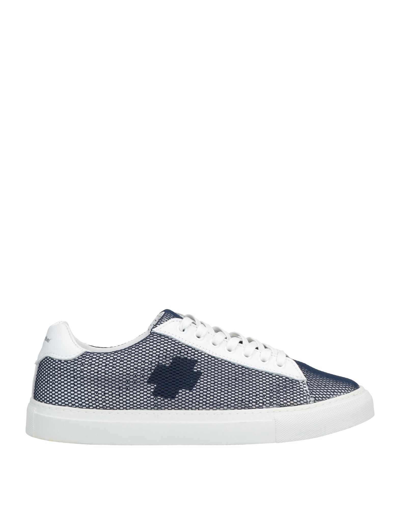 Shop Bepositive Man Sneakers Navy Blue Size 9 Soft Leather, Textile Fibers