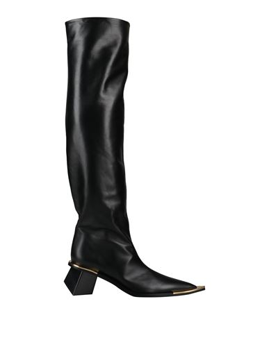 Jil Sander Woman Boot Black Size 10 Leather